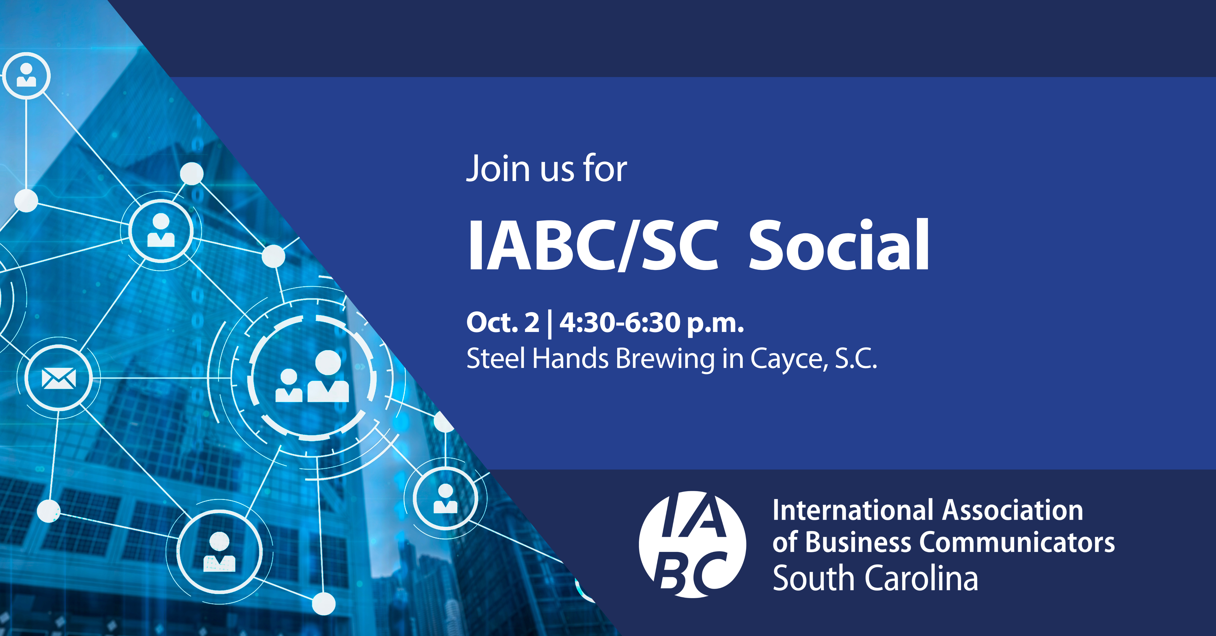IABC/SC Social Oct. 2 at Steel Hands Brewing